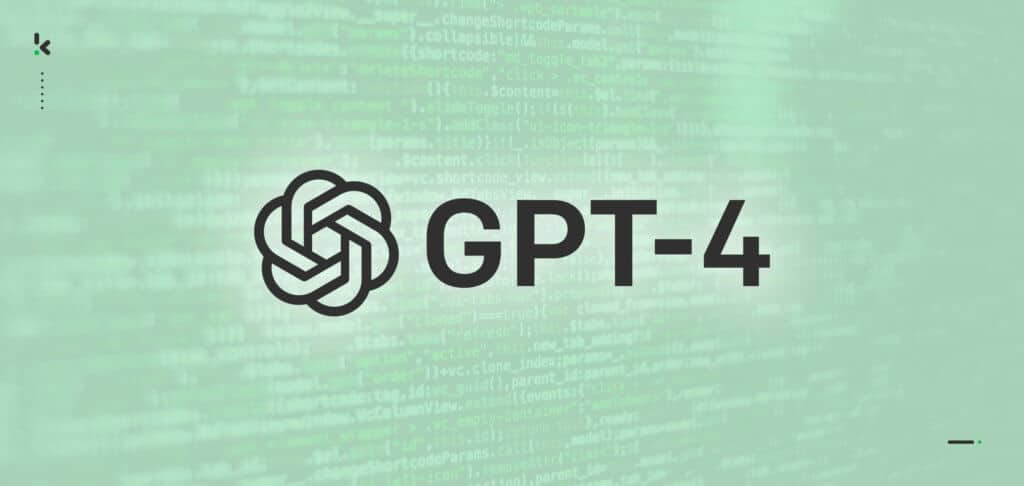 graphic shows GPT-4 logo
