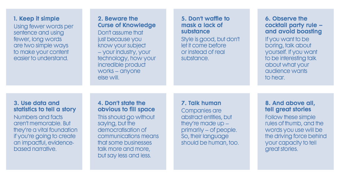8 Rules Of Storytelling