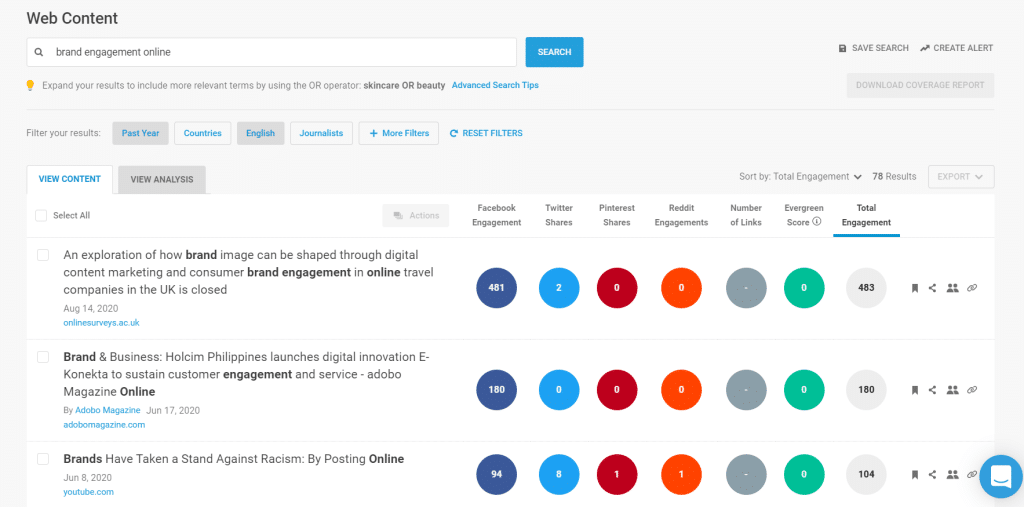 Buzzsumo Search Example 1024x507