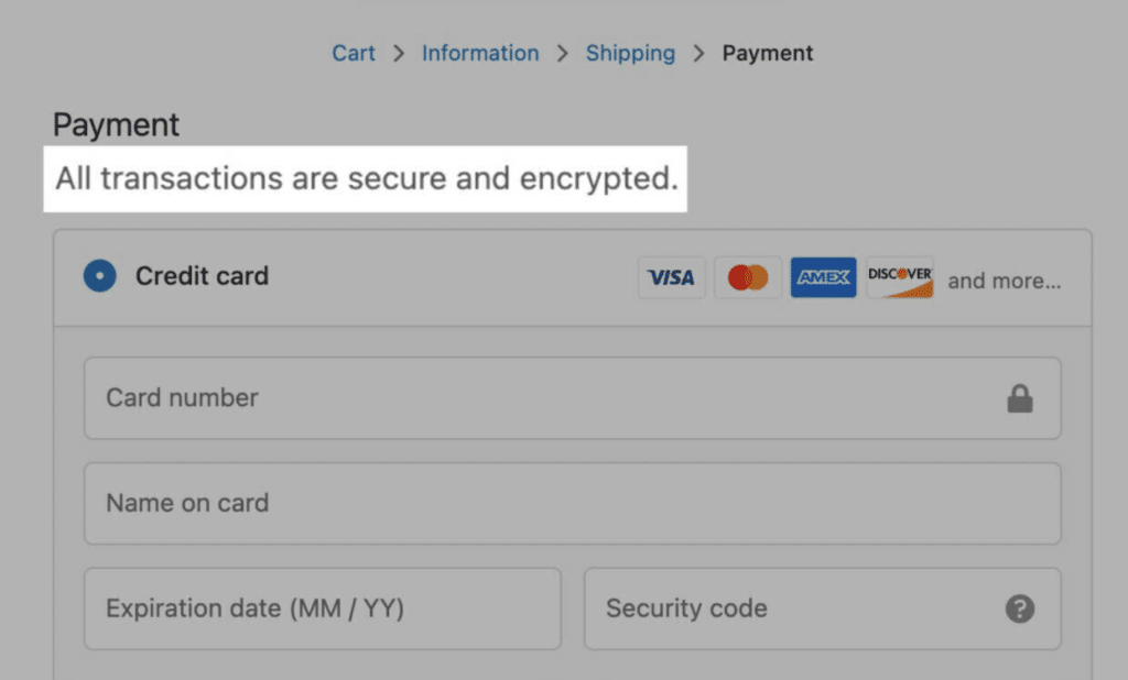 graphic shows example of how businesses can make their websites secure