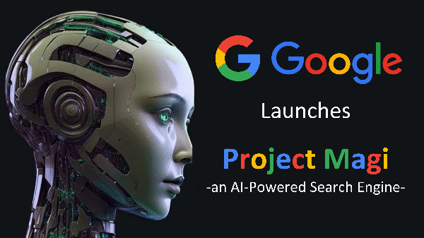 image introduces Google magi project, an AI-powered search engine