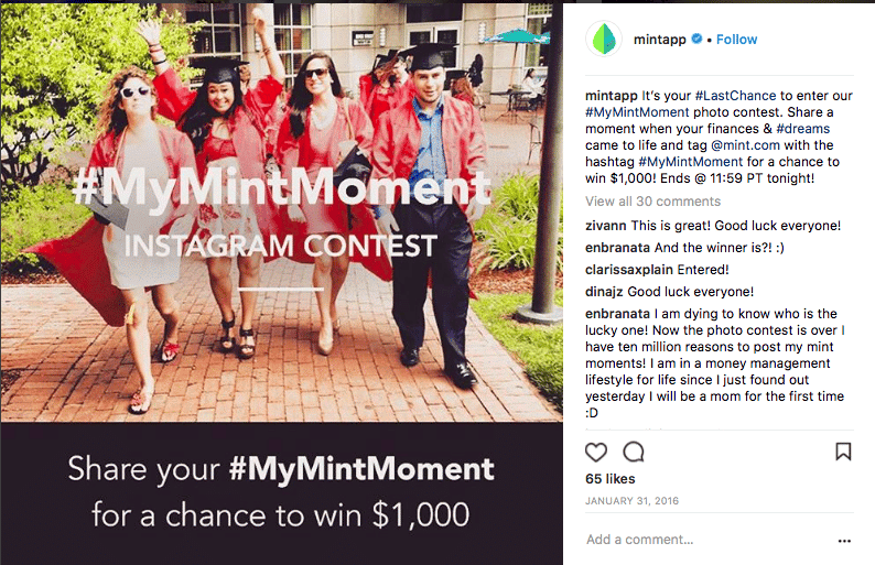 Mintapp UGC Content On Instagram