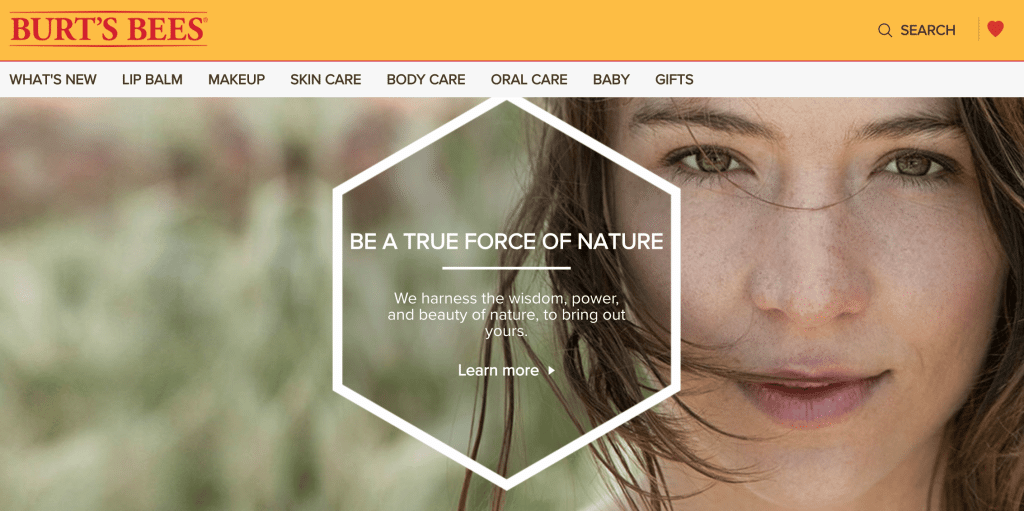 burts bees website brand story